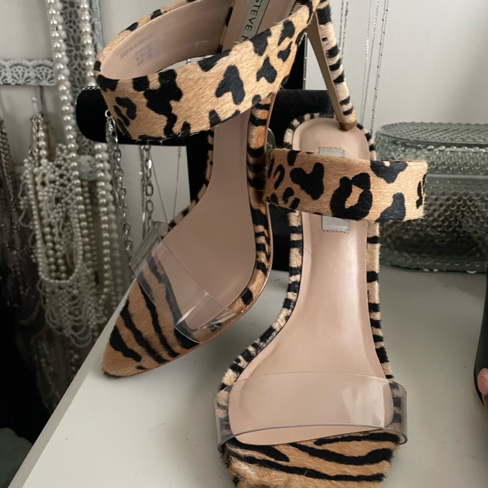 Animal print Steve Madden Heeled Sandals